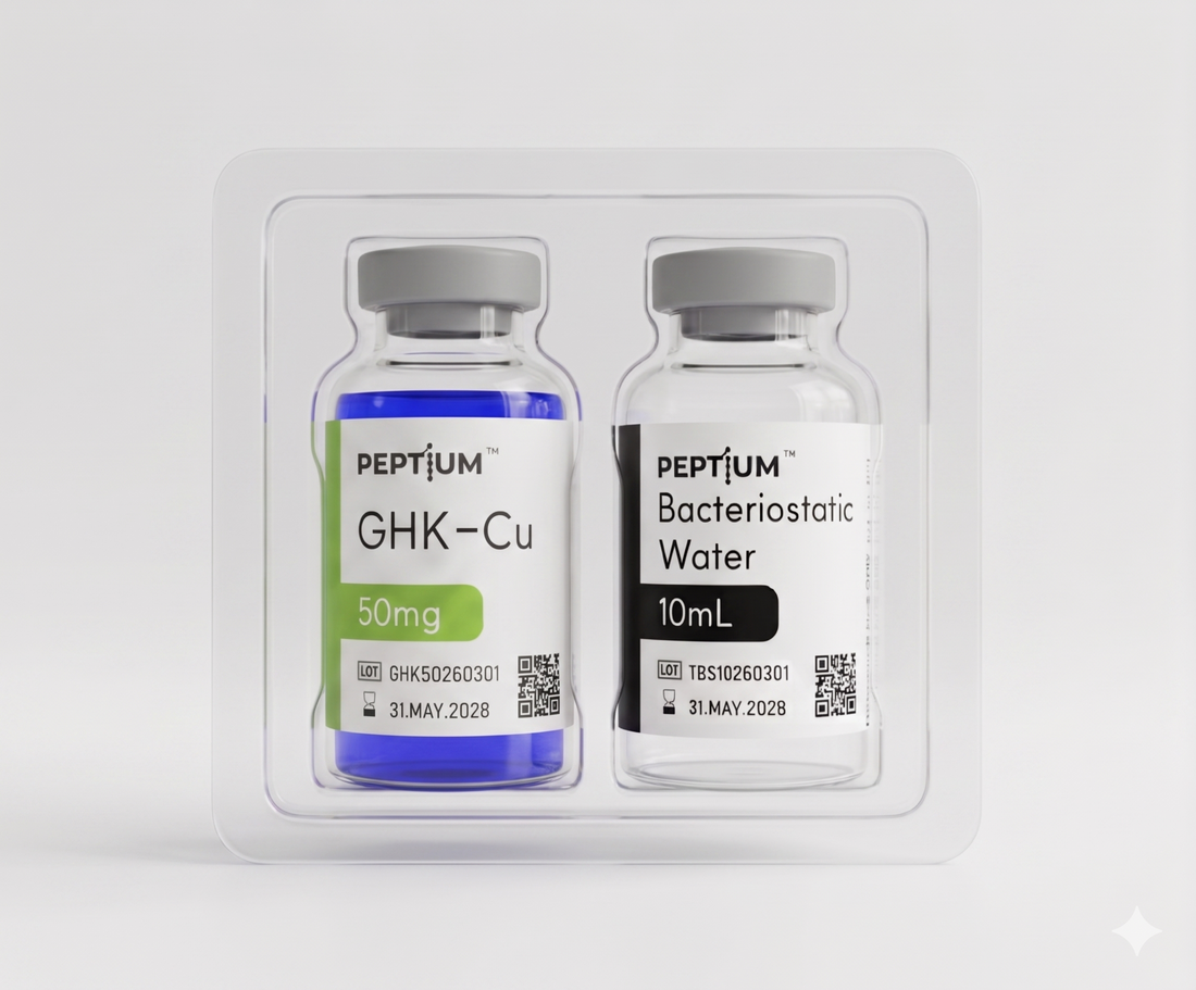 GHK-Cu 50mg  (Glycyl-L-Histidyl-L-Lysine Copper Complex)